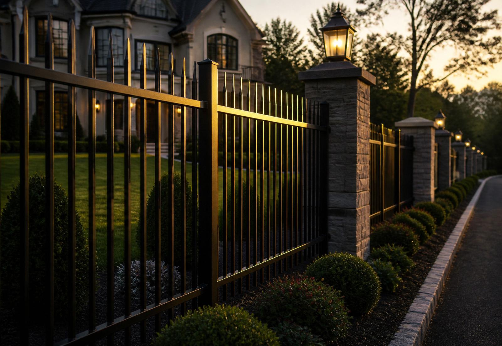 Aluminum Fencing installation by Magistrale on Long Island