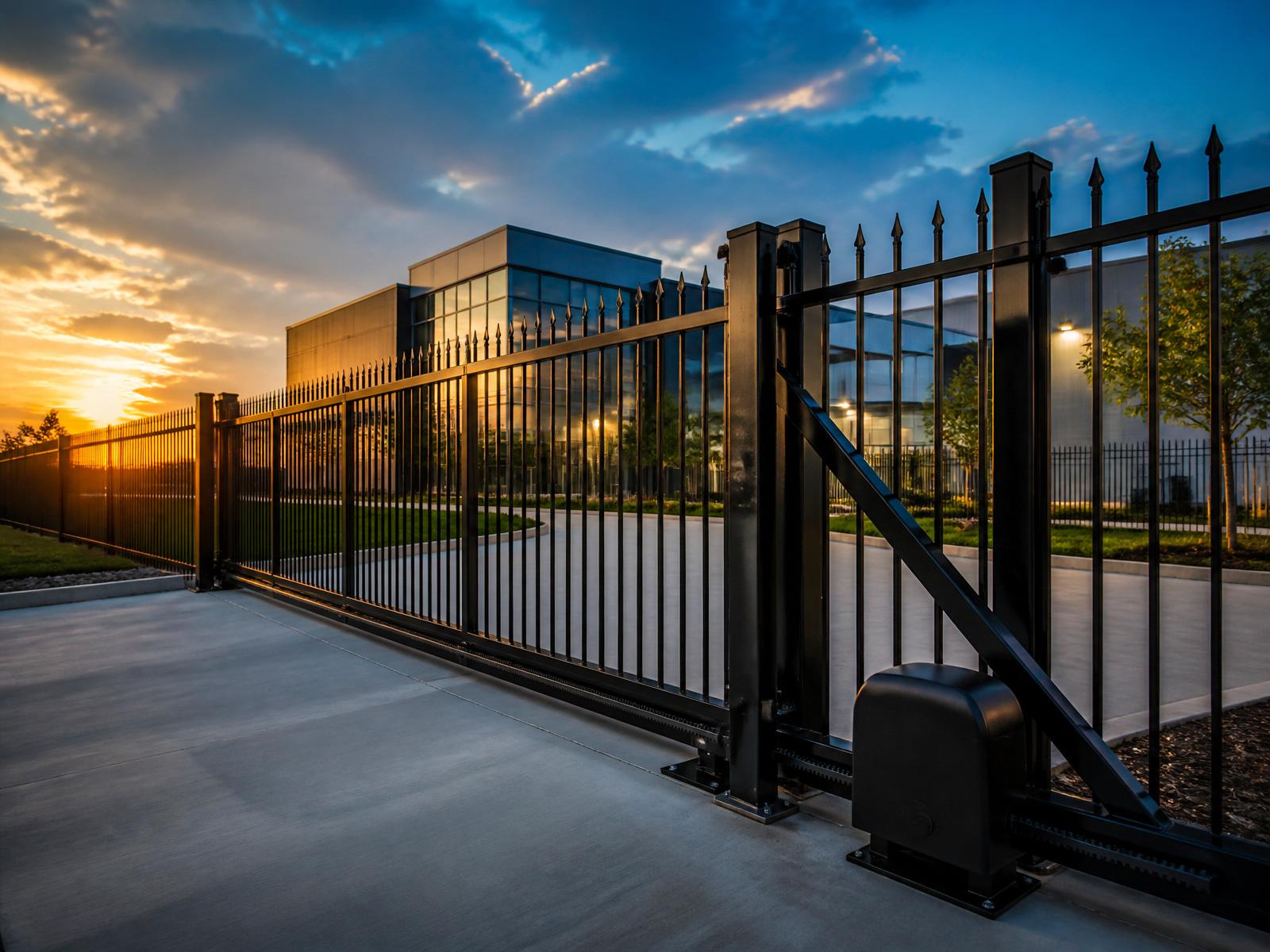 Commercial Fencing installation by Magistrale on Long Island